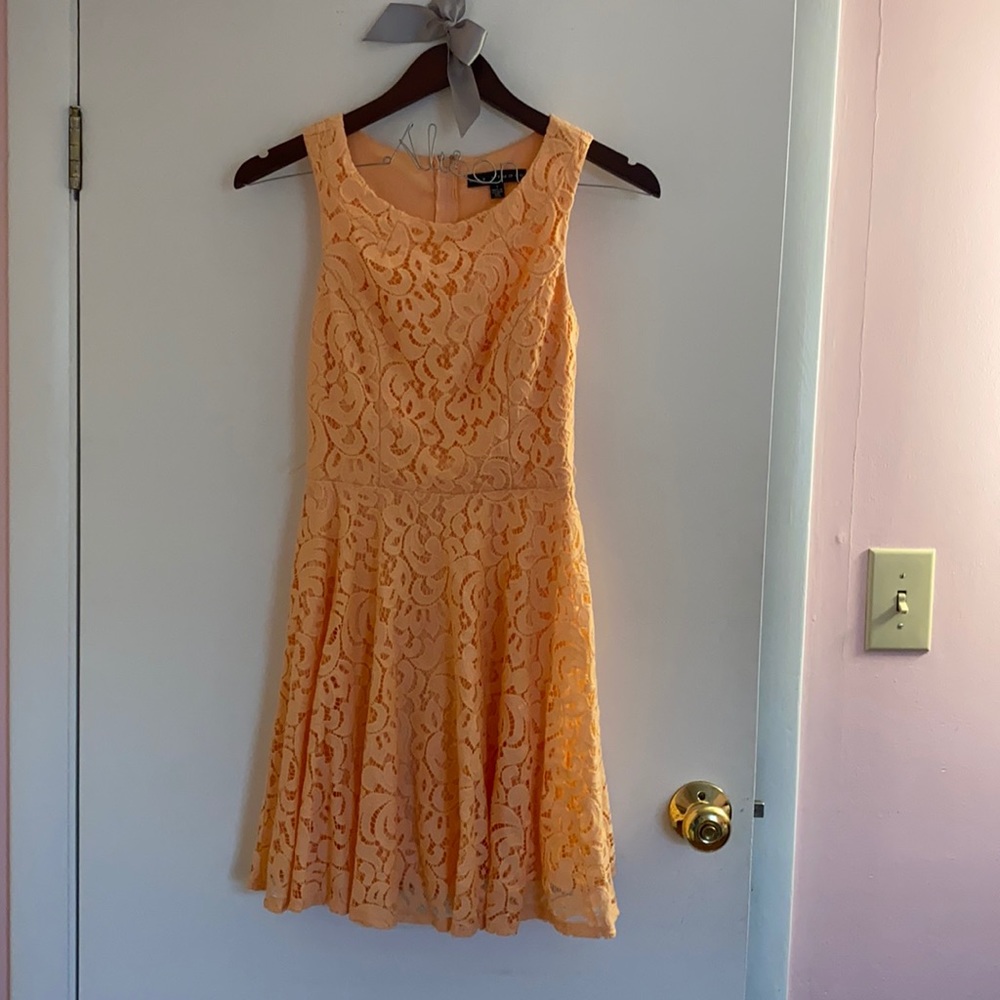Peach Lacey dress